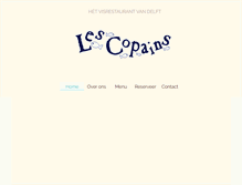 Tablet Screenshot of lescopains.nl